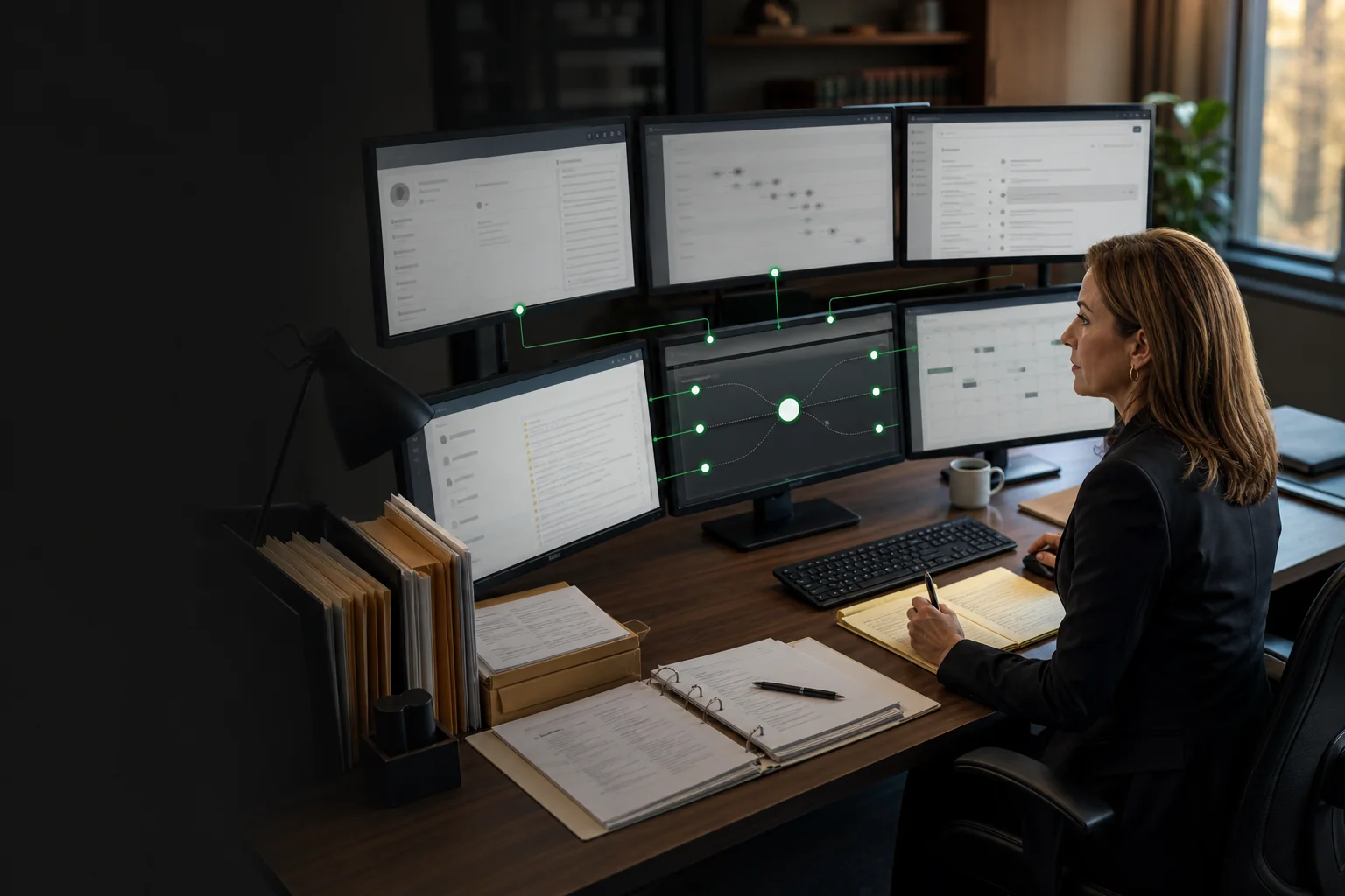 A PI firm operator overseeing an AI agent that coordinates work across several legal systems